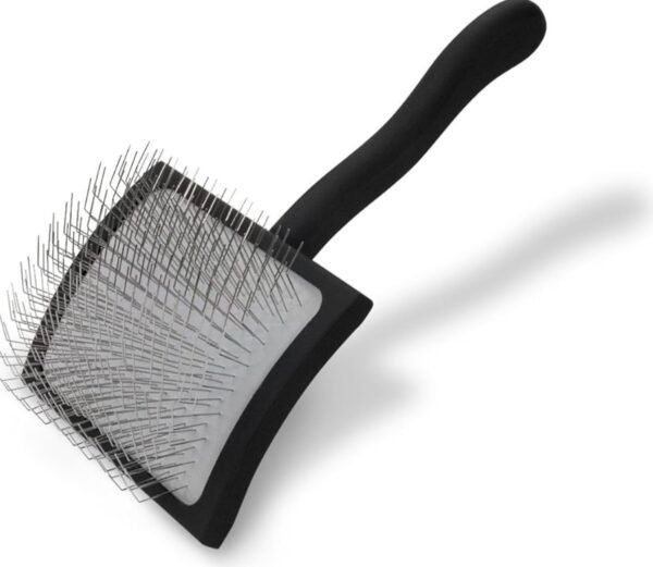 Professional Pet Slicker Brush with Steel Pins, Ergonomic Design - Image 12