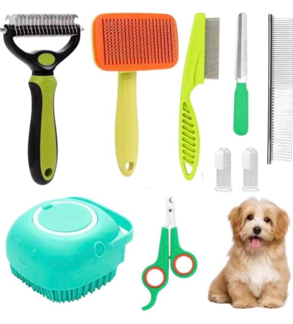 9Pcs Dog Grooming Kit